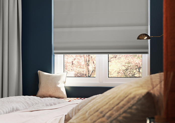 Menton, Stone Grey - Roman Blind - Image 5